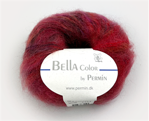 Bella by permin chunky mohair - smuk changerende i varme toner 